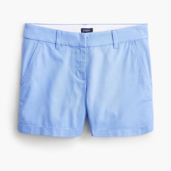 NWT J Crew 5" Chino Shorts Blue - Picture 3 of 8